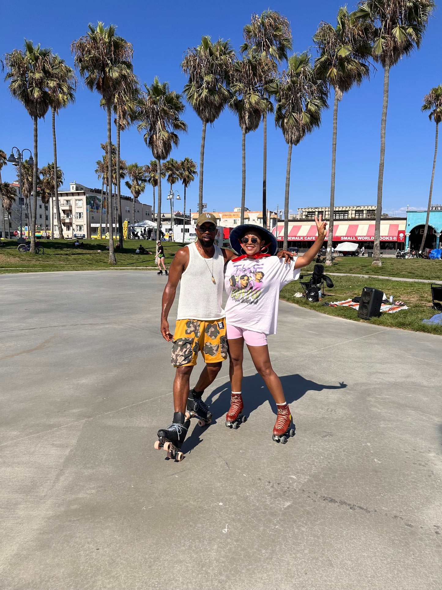 Mustard camo shorts