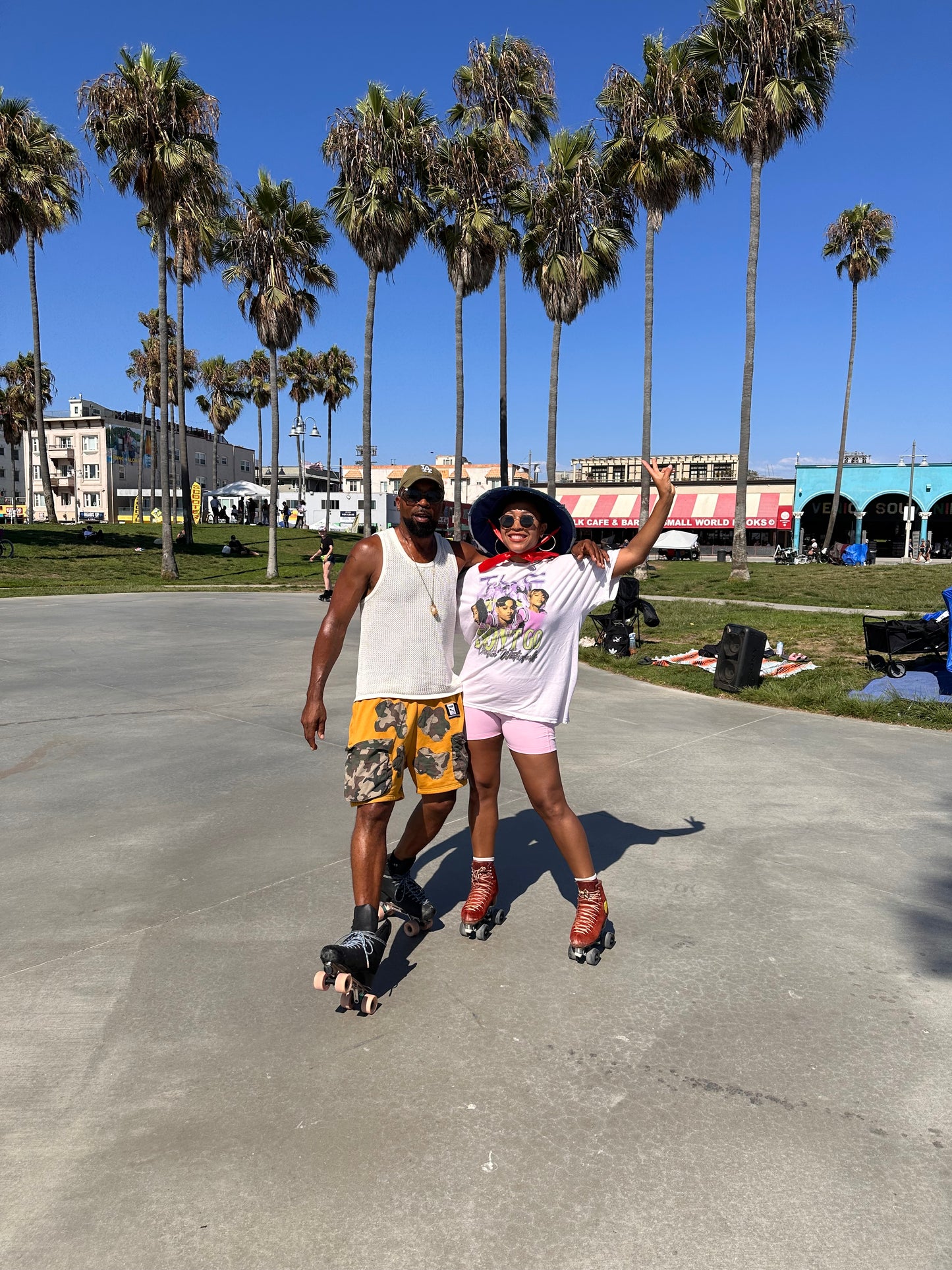 Mustard camo shorts